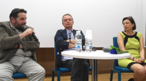 На фото (зліва направо): Константи Ґеберт, Павел Смоленський та Ольга Онишко. Фото автора статті