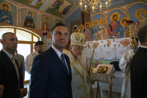 Гостем православних вірян і глави ПАПЦ Сави був президент РП Анджей Дуда. Фото: Анджей Грехорович / КПРП