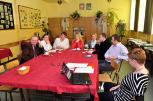▲ Вчителі-україністи зустрілися в Лігниці. Фото Богдана Бухти