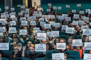 <br /> <strong>Акція на підтримку українського режисера Олега Сенцова, який три роки 
